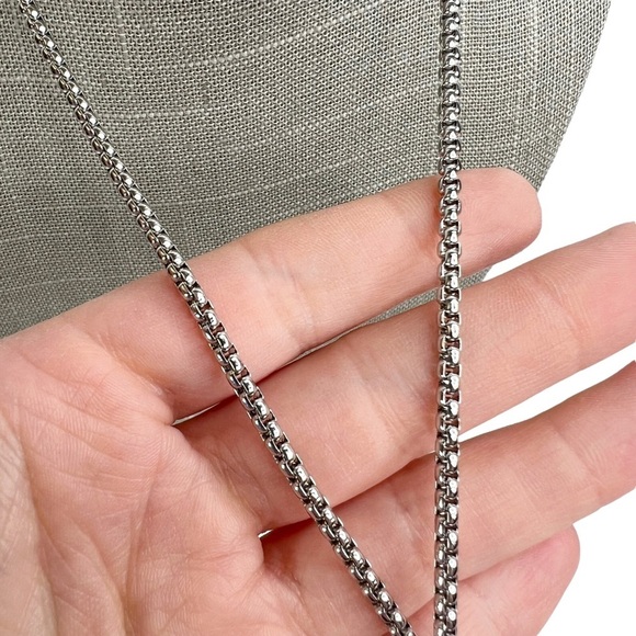 New FaithHeart Gemini Zodiac Dog Tag Rolo Chain Necklace - Picture 6 of 8